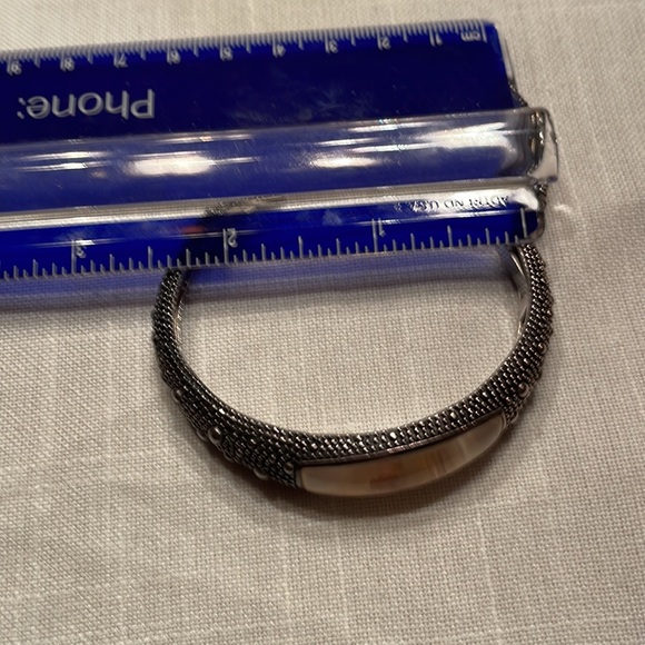 Michael Dawkins Starry Night Moonstone Sterling Cuff - Picture 12 of 13